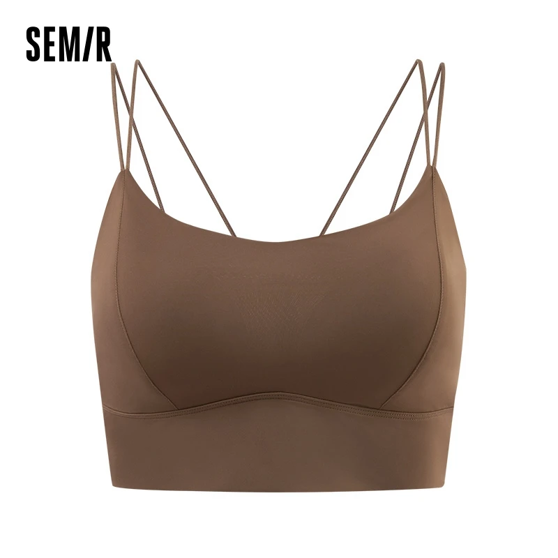 

Semir Underwear Women Integrated Sports Vest Fashion Contrasting Colors Bra 2024 New Inner Wear Strappy
