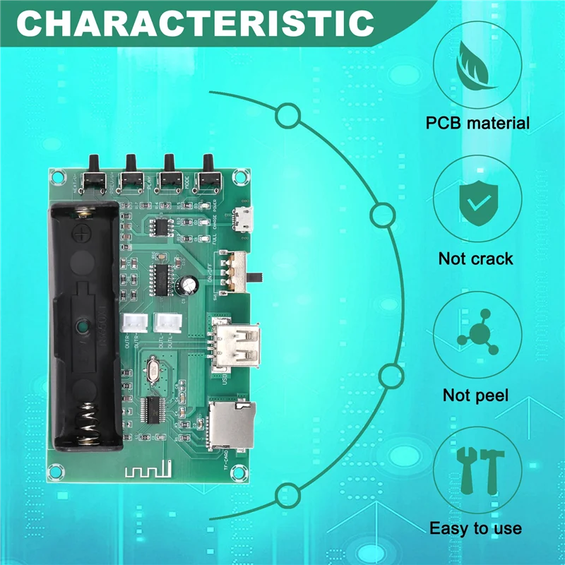 전력 증폭기 보드 XH-A150 리튬 배터리 블루투스 디지털 10W 전원 DIY 소형 스피커 충전식