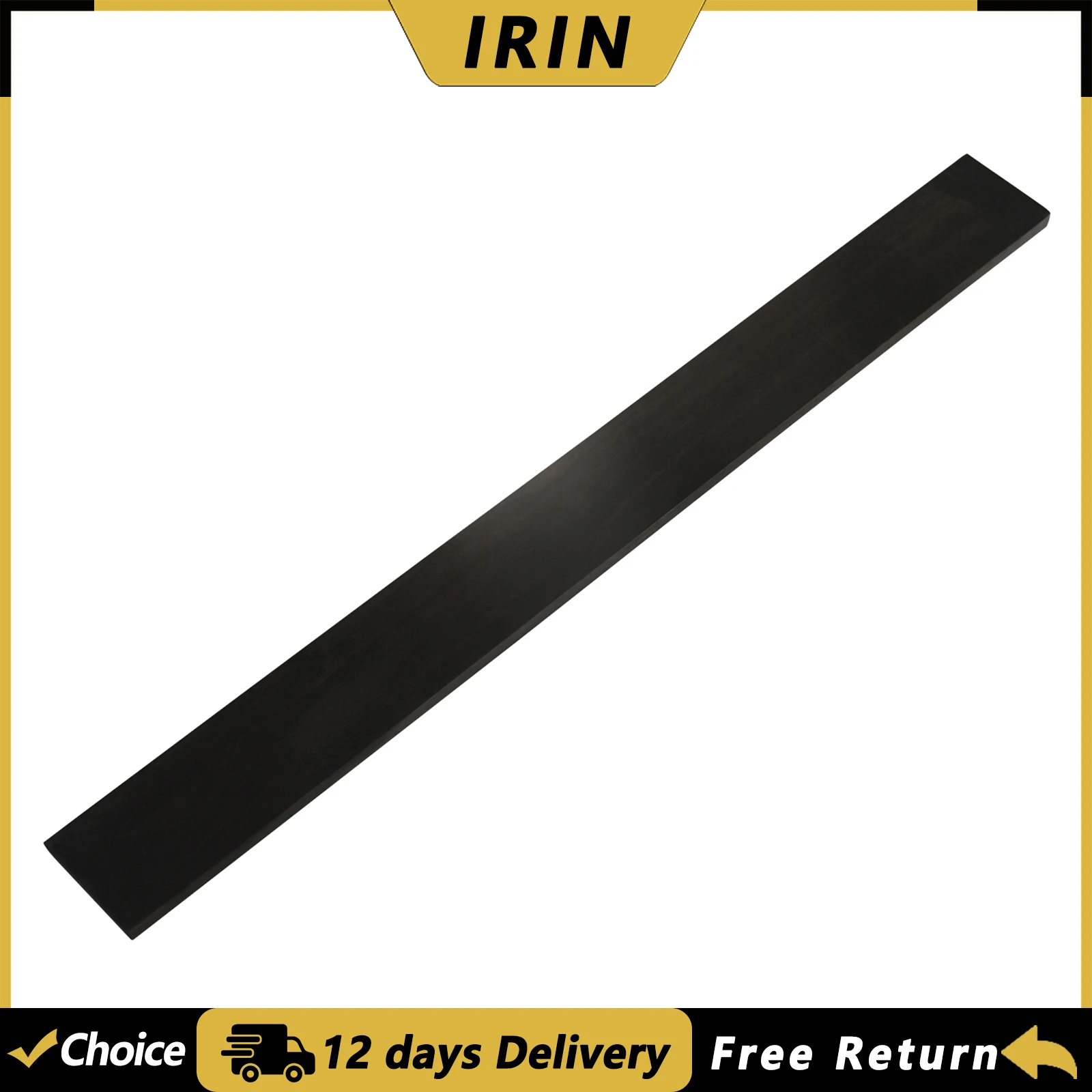 IRIN GT-43 Electric Bass Fingerboard Ebony Bass Guitar Fingerboard DIY Guitar String Instrument Replacement Accessories