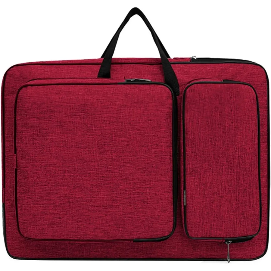 Mochila de transporte de cartera de artista 8K para almacenamiento de arte versátil: mochila de tablero de dibujo ajustable impermeable con capacidad grande
