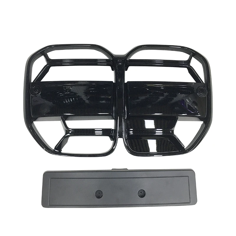 

Car Grille for BMW 4 Series G22 2021-2023 Front Bumper Grille Glossy Black Car ABS Grill CS Style