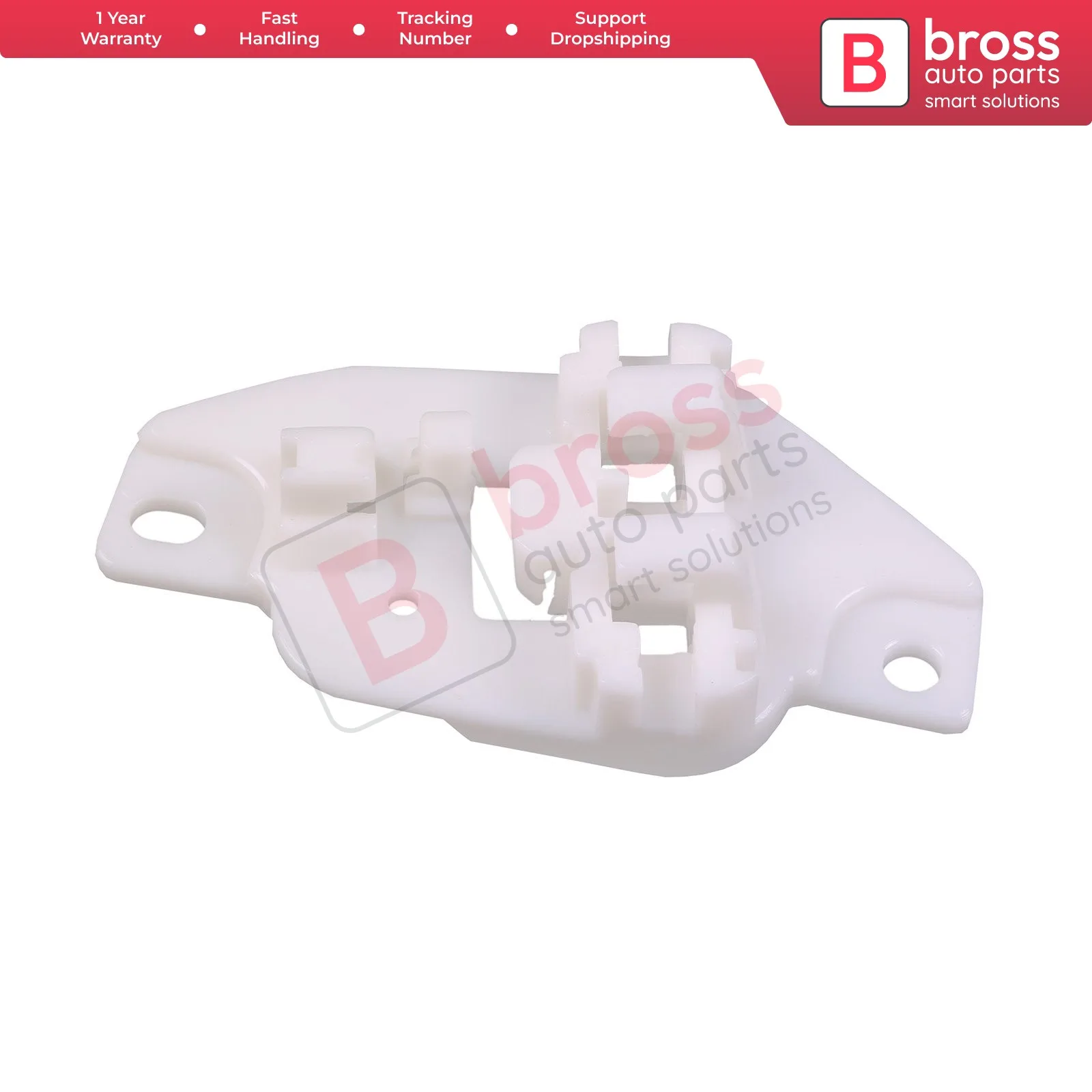 Bross Auto Parts BWR209 Clip regulador de ventana de energía eléctrica, puerta delantera izquierda para Hyundai Accent MK2 2000-2006 Hecho en Turquía