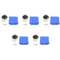 40PC 3Inch 75Mm Felt Polishing Pad Windscreen Scratch Repair Glass Polishing Kit