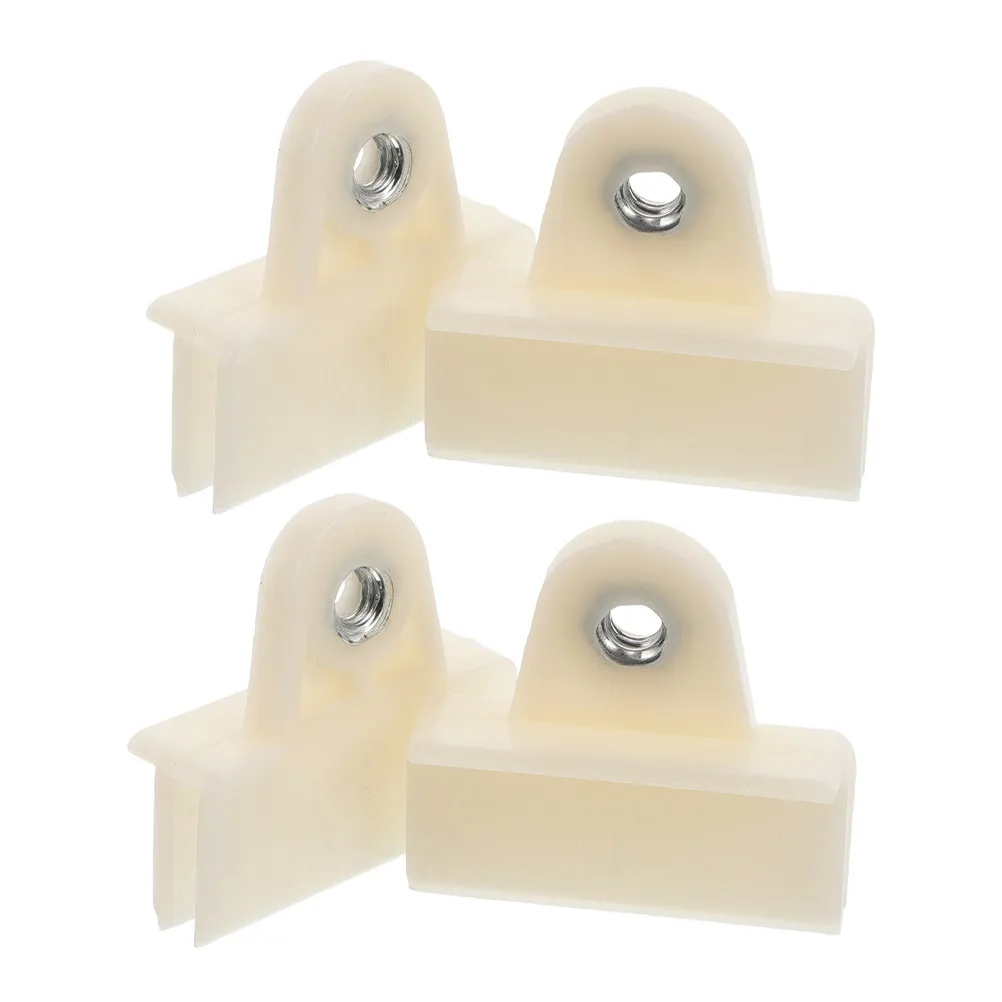 4Pcs Universal Glass Fixing Clips Plastic Alloy Car Window Regulator Holder Secure Fit for Side Skirt Door Glass Channel Clips