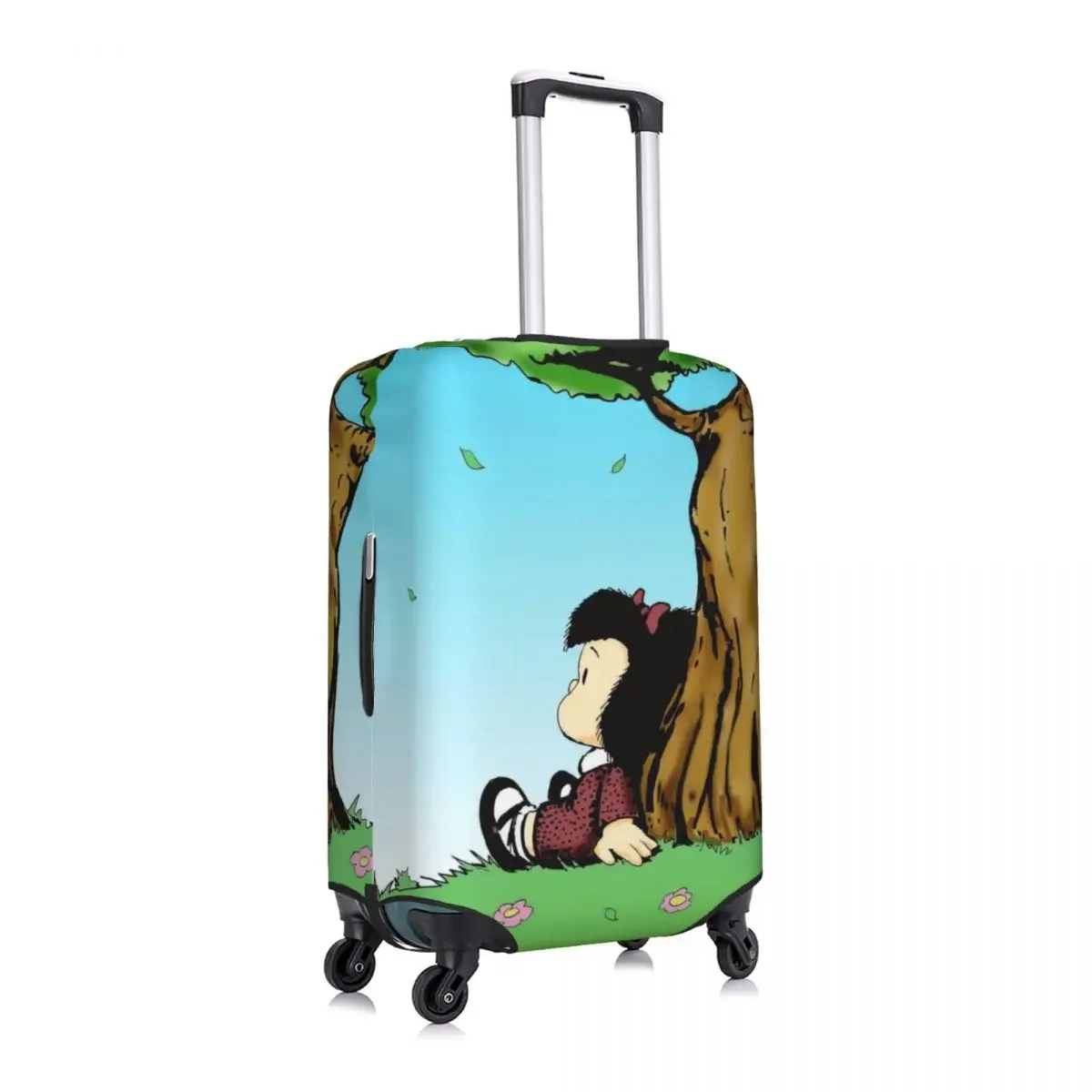 Mafalda Print Luggage Protective Dust Covers Elastic Waterproof 18-32inch Suitcase Cover Travel Accessories