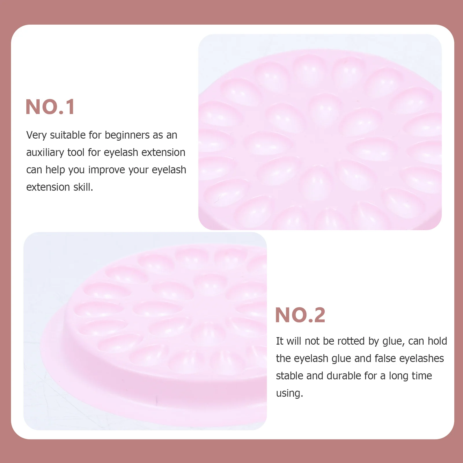 Plaques d'extension de cils, tampons de colle en PVC, rainures Anti-séchage, supports sécurisés pour faux-cils, Kit d'outils de beauté de qualité Salon, 100 pièces