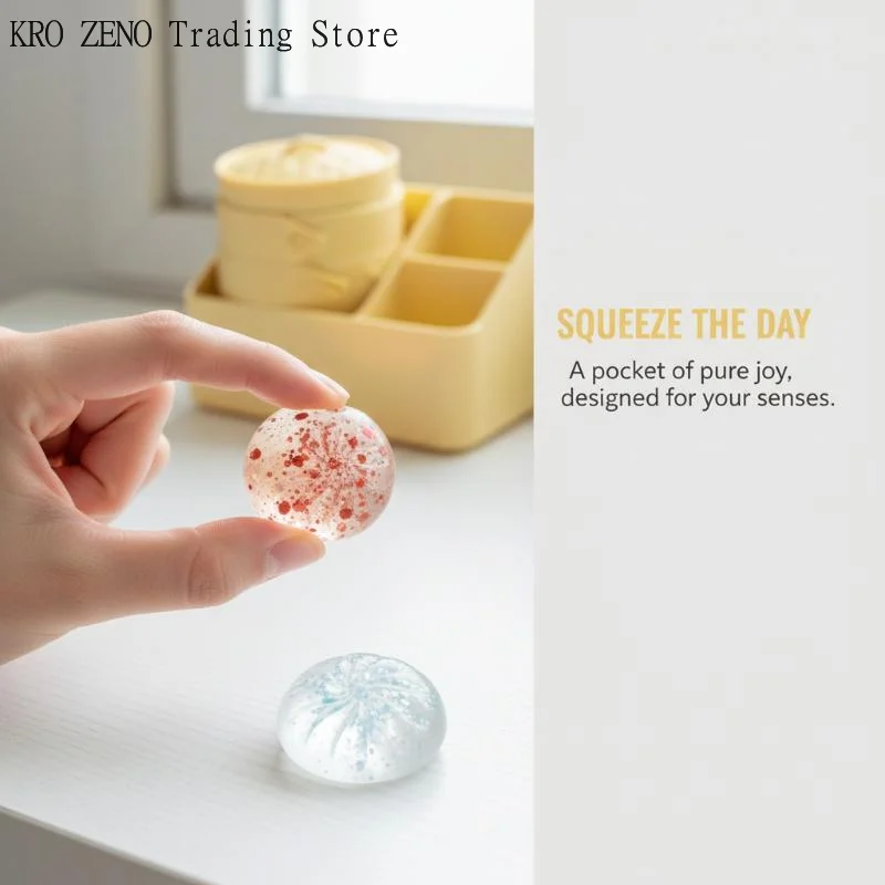 🔝Crystal Bun Cute Mini Soup Dumpling Shaped Stress-relief Squeeze Toy, Venting Office Prank Toy, Slow Rebound, Fun Gift✨ view 6