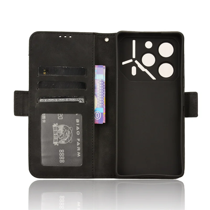 For Tecno Pova 6 Pro 5G Case Premium Leather Wallet Leather Flip Multi-card slot Cover For Tecno Pova 6 Pro 5G Phone Case image 3