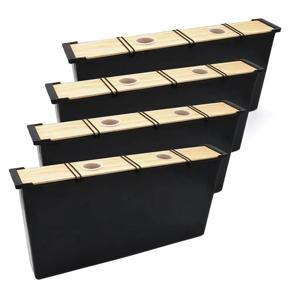 

4Pcs 6L Hive eeder e 19.1" x 3.1" x 9.3” e eeders or Hive, Deep e Water eeder or keng, Easy to Use eeding Tools in Hive eeder