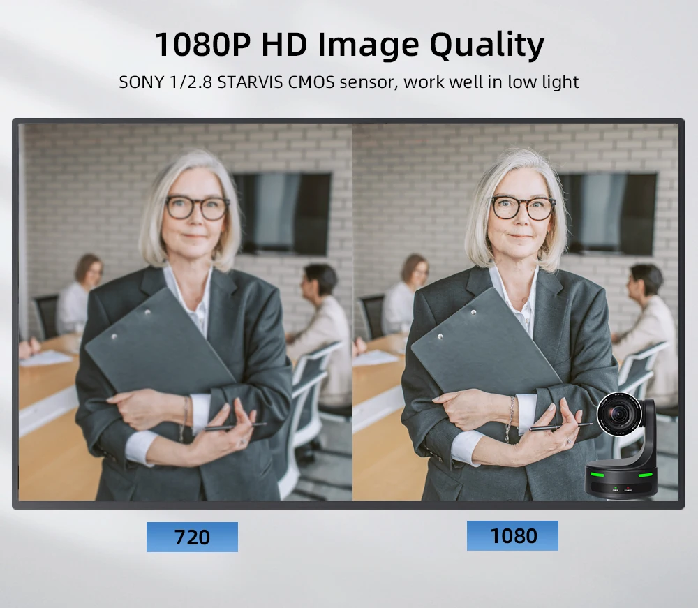 12x Optical Zoom Wide Angle AI Tracking FHD PTZ Camera SDI PoE HDMI USB Video Conference Camera For Live Streaming Education