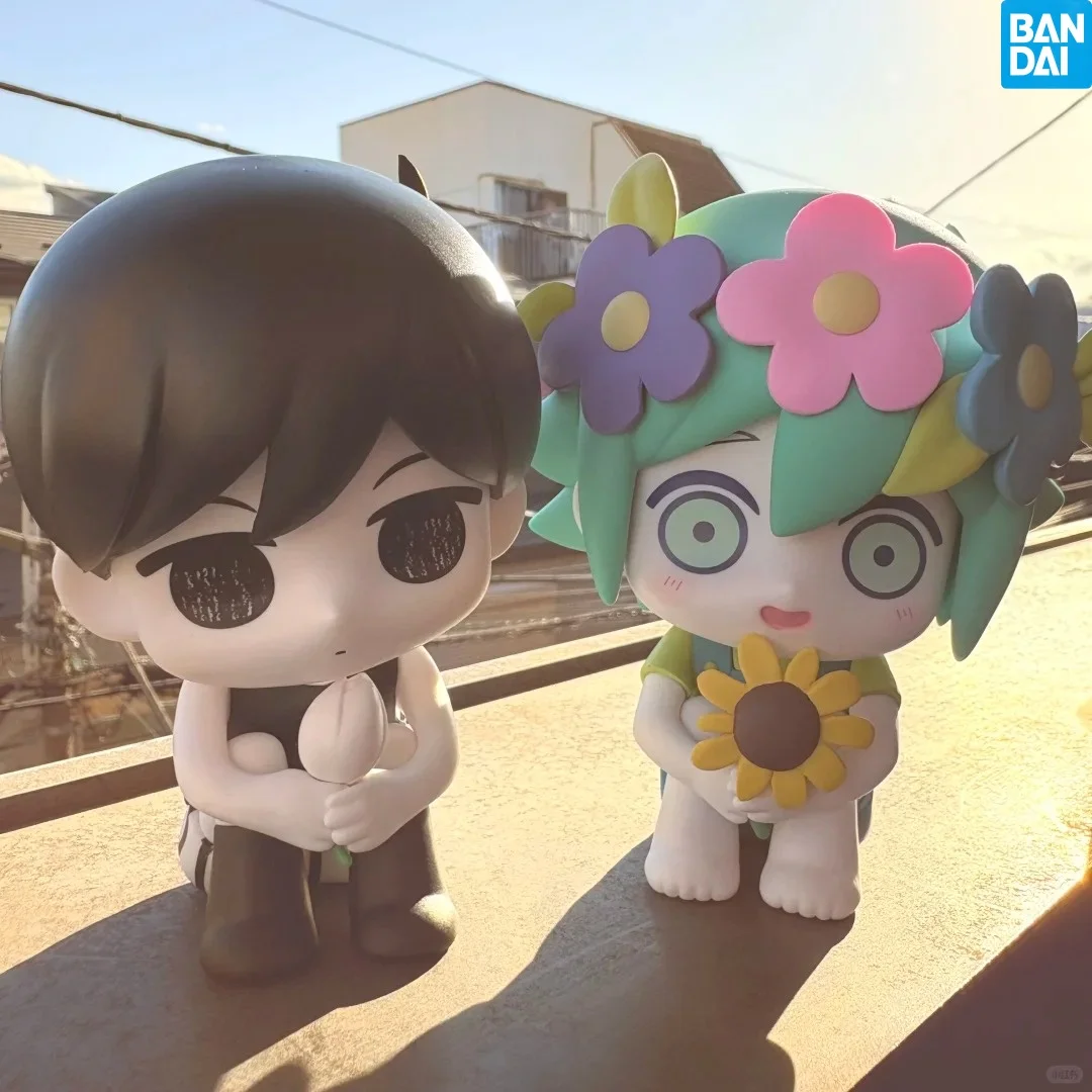 

Bandai Omori Basil Chibi Style Sitting Pose Prize Figure Japanese Version In Stock Anime Collectible Model For Fans