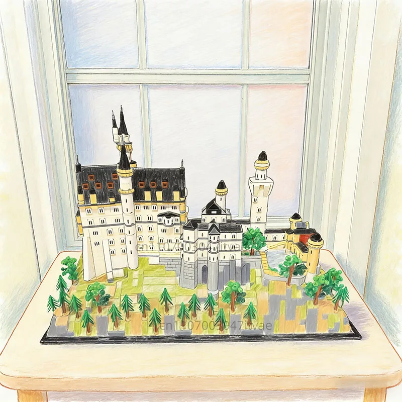 

3400+ pcs Landmark Building Building Blocks Sets Particles Suitable for Boys and girls Christmas Gifts