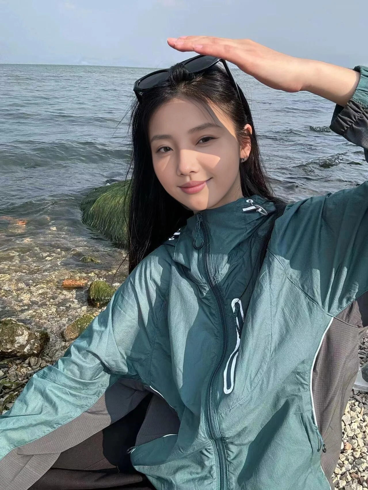 

Легкая дышащая женская куртка Fuyan Green для активного отдыха с защитой от солнца, свободного кроя, быстросохнущая, летняя, новинка, модная короткая куртка