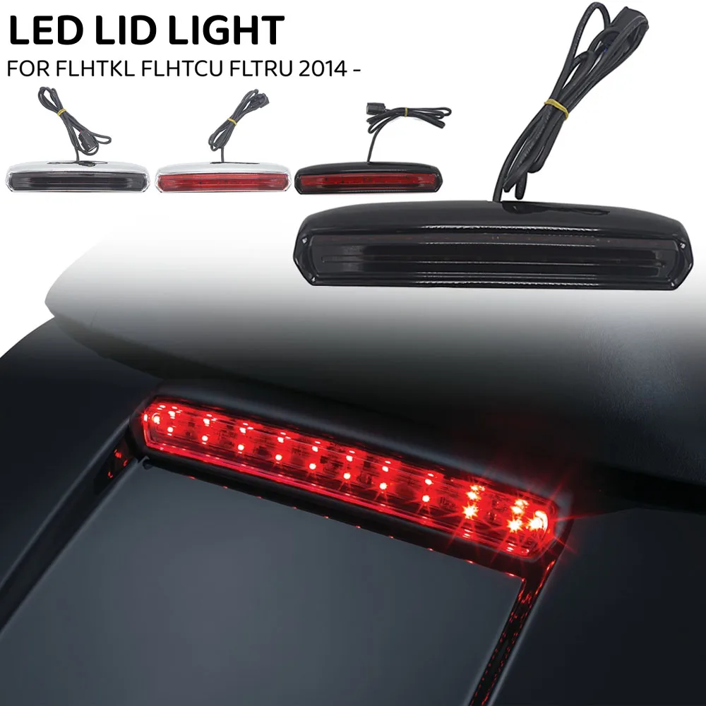 

Tour-Pak Lid Light Satin Turn Signal Light For Electra Road Tri Glide Low Ultra Limited Low FLHTKL FLHTCU FLTRU