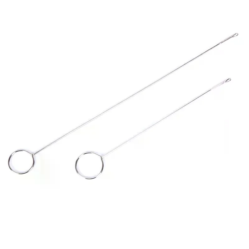 For Handmade DIY Sewing Tools Stainless Steel Sewing Loop Turner Hook For Turning Fabric Tubes Straps Belts Strips 1PC/2pcs