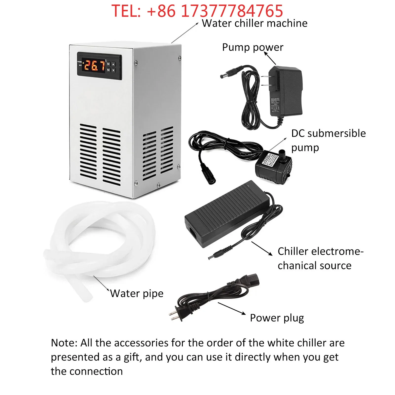 Origin Manufacturer 72 W/120 W 110-240 V Aquarium Fish Tank Water Chiller Constant Temperature Cooling System Fish Tank
