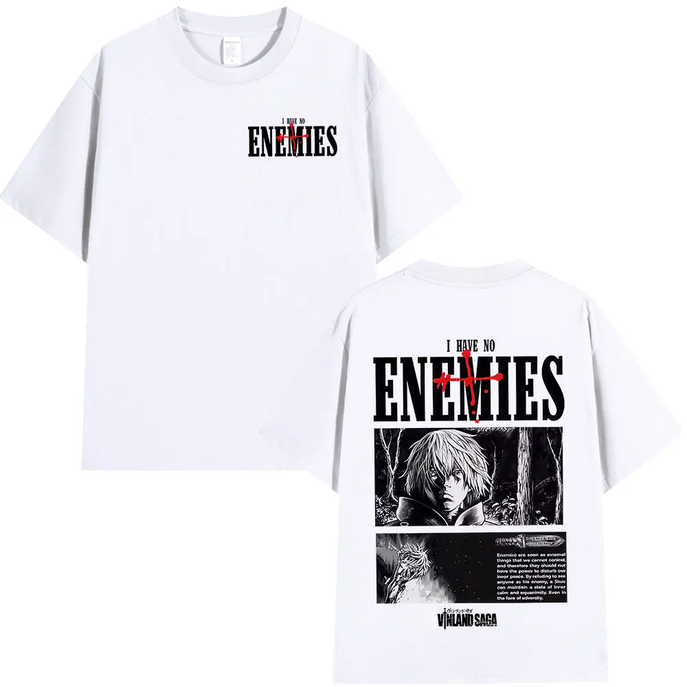 Anime Manga Vinland Saga Thorfinn Karlsefni T Shirt Men Women Clothing Casual Cotton Oversized T-shirts Tops Harajuku Streetwear