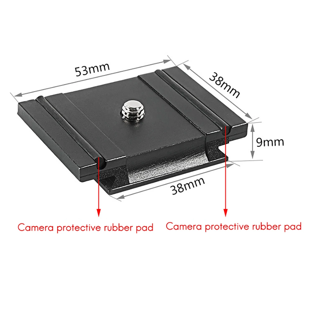 Exquisite-200PL-PRO Quick Release Cold Shoe Plate Mount Adapter For MH494-BH / MH496-BH Gimbal DSLR Camera Cage