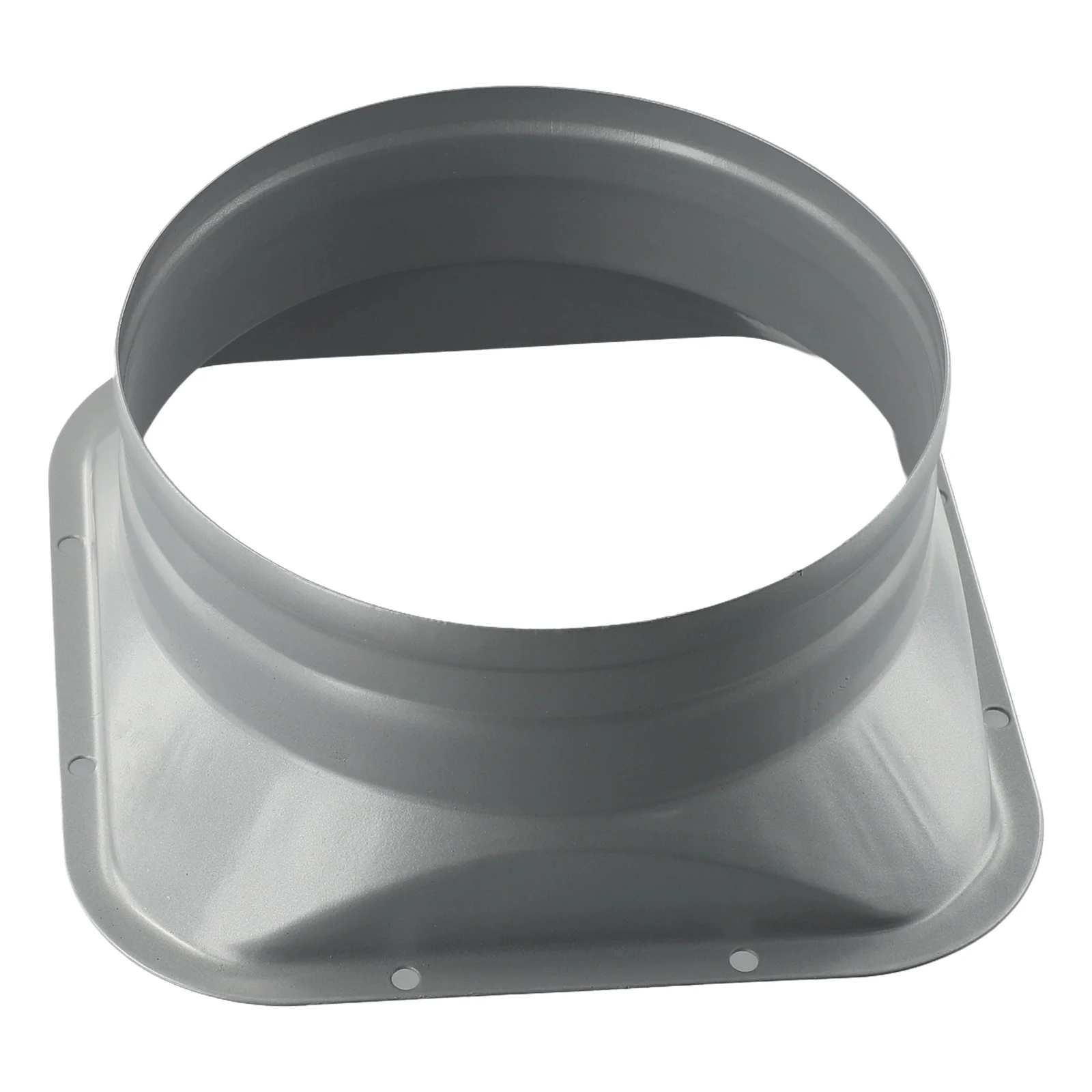 410inch Metal Pipe Flange Connector for Air Vent Hose with Screw Mounting Holes and Anti Galvanized Sheet Material
