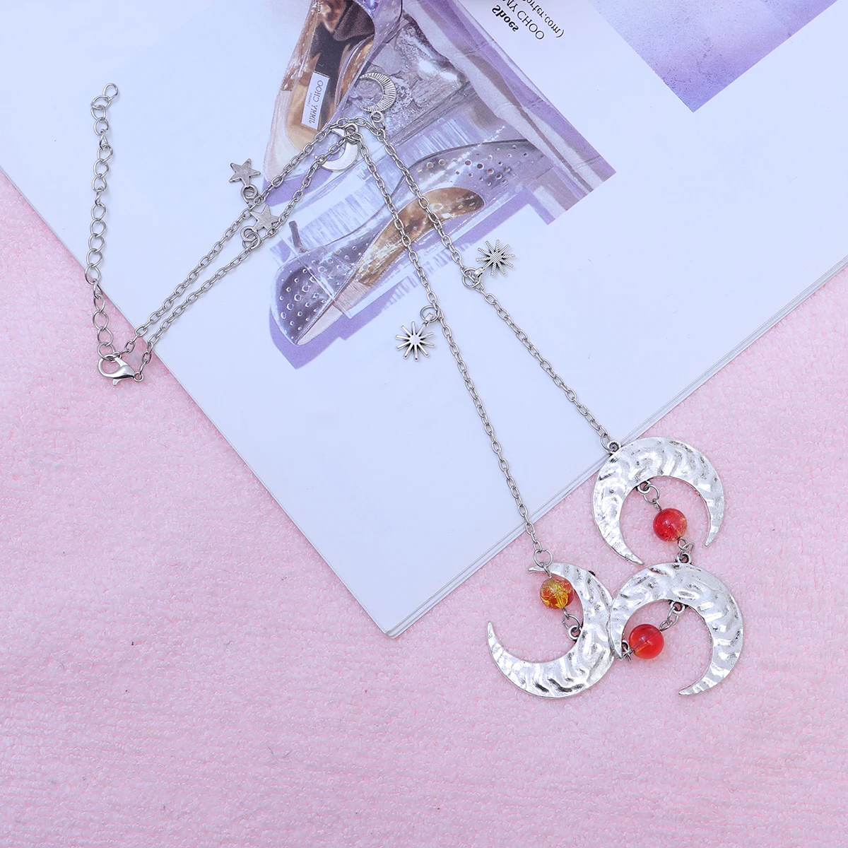 

head chain girls headdress Bohemia head chain moon pendant head chain headband chain