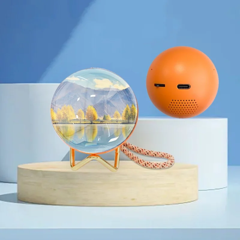 

3D Magic Crystal Ball Audio Video Electronic Display Memory Storage DIY Art Glass Ball for Halloween And Christmas Gifts