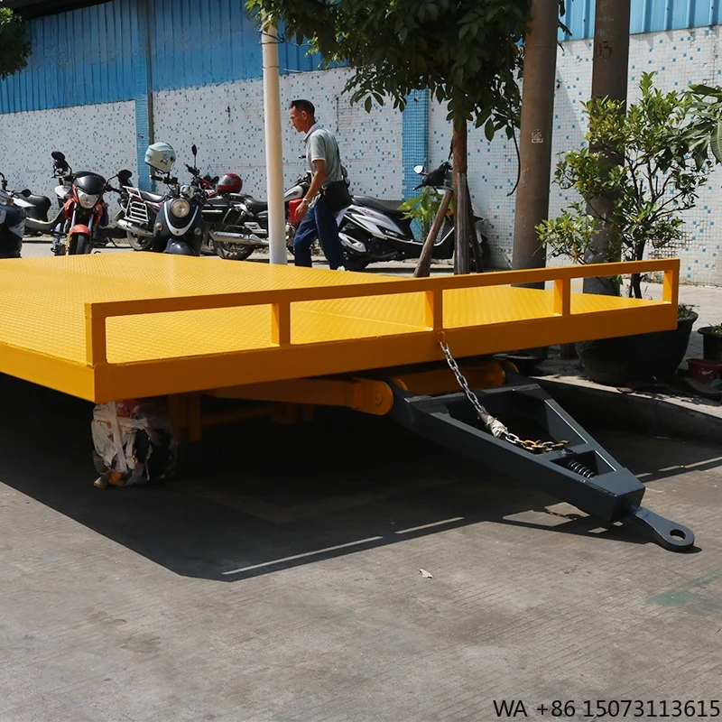 Factory Direct 3Ton Cargo Turnover Tractor Trailer Large Tonnage Flatbed Material Handling Equipment Wholesale