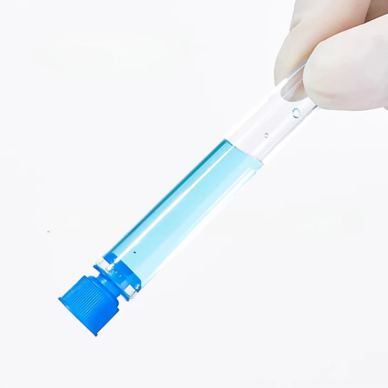 10 szt. 12x100mm przezroczysta laboratoryjna przezroczysta plastikowa probówka z zakrętką startową szkolne materiały laboratoryjne