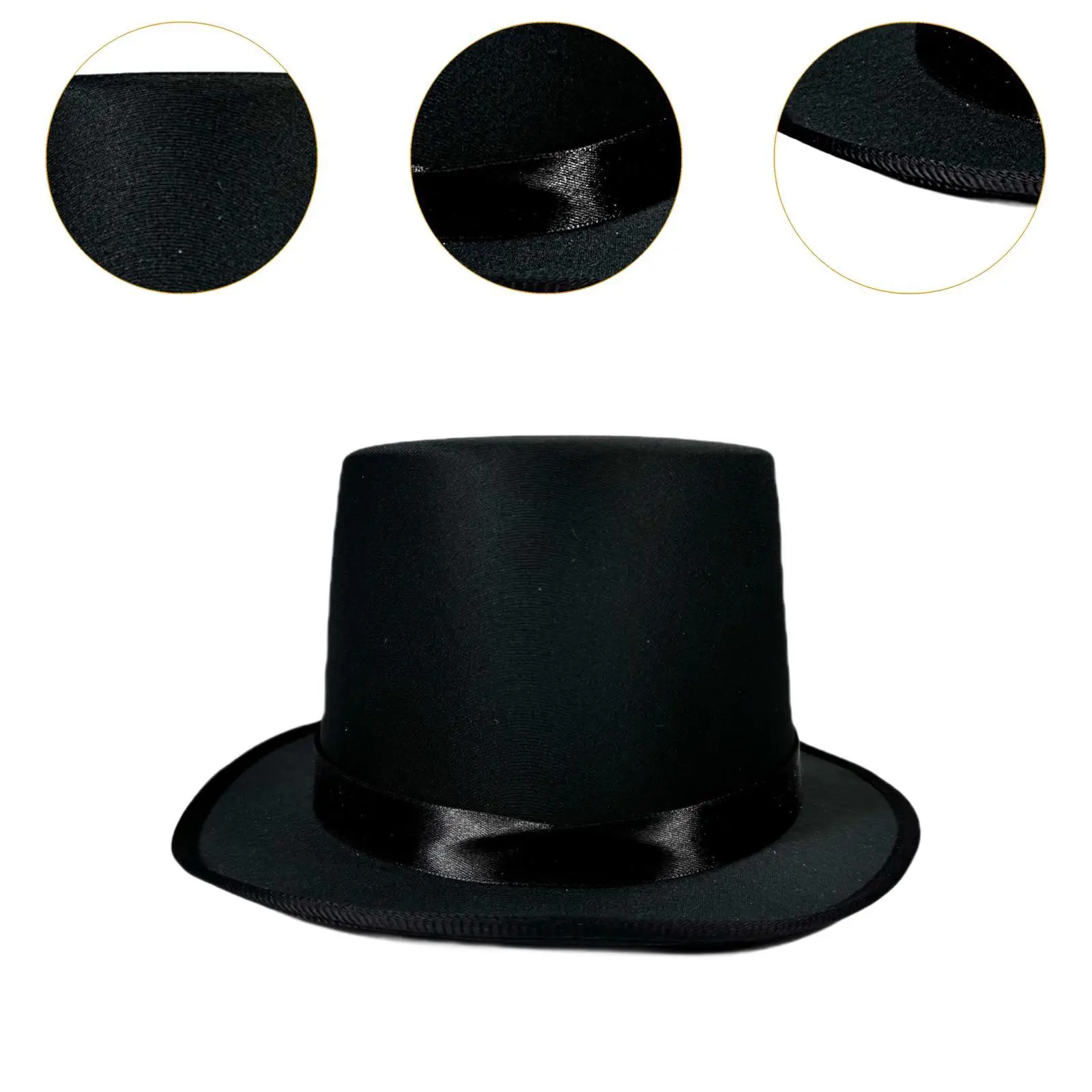 Top Hat Ceremonial for Women Men Party Accessory for Role Playing Themed Parties