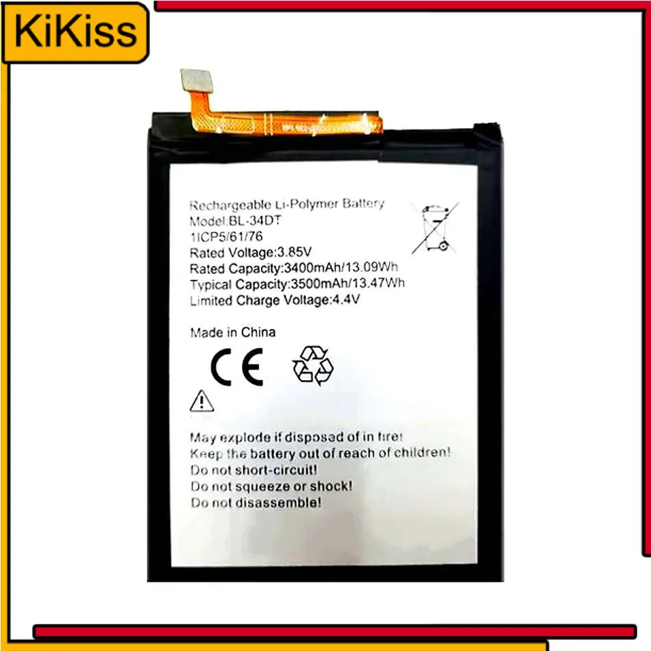 

Mobile Phone Battery BL-34DT 3400Mah For Tecno Phantom 9 Phantom9 CC9 AB7 Camon 12 Pro CAMON12