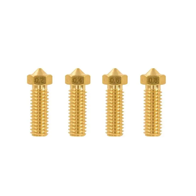 E3DV6 Volcano Extrusion Head Brass Nozzle for Tronxy 0.4/0.8mm Threaded M6 3D Printer Accessories