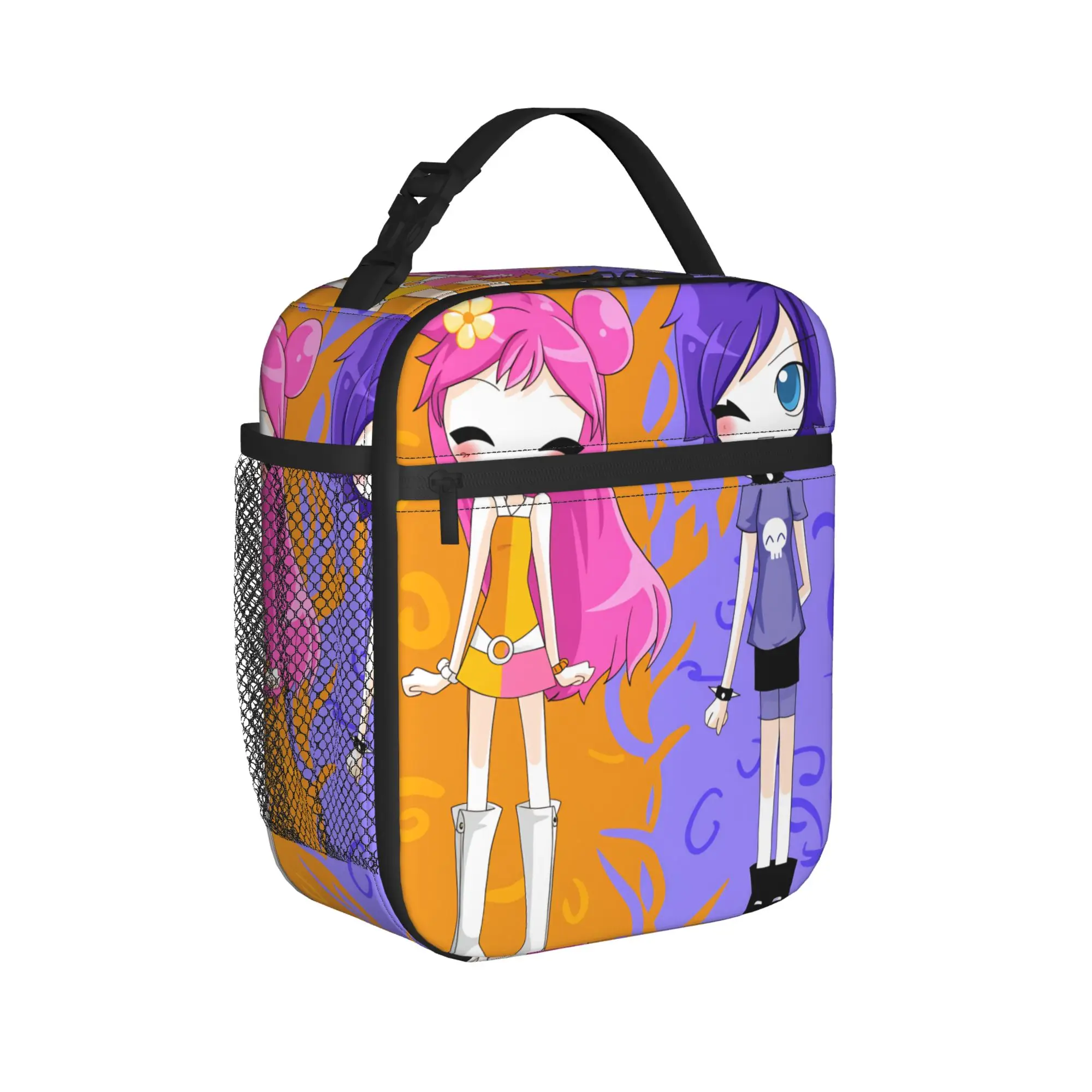 Hi Hi Puffy AmiYumi Lunch Bag  Kawaii Lunch Box Office Portable Insulated Tote Food Bags For Girls Waterproof Custom Cooler Bag