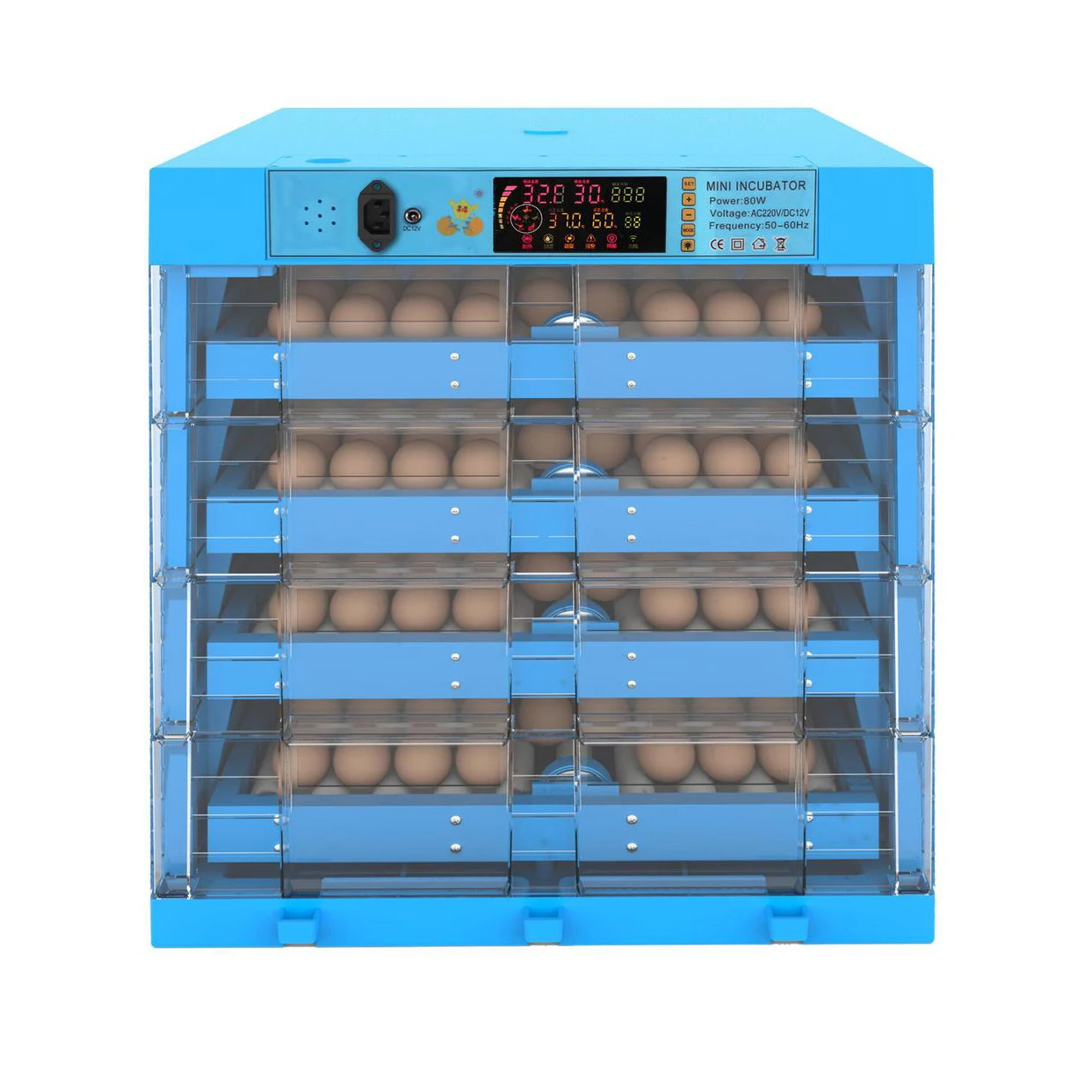 2024 4 Layers 256 Capacity Hatching Machine Egg Incubator for Poultry Chicken Birds