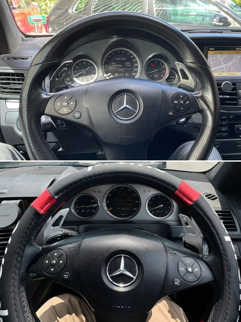 For Mercedes Benz GL X164 GLK X204 SL R230 SLK R171 C E S R M Class W204 W212 W221 W251 W164 Steering Wheel DSG Shifter Paddles