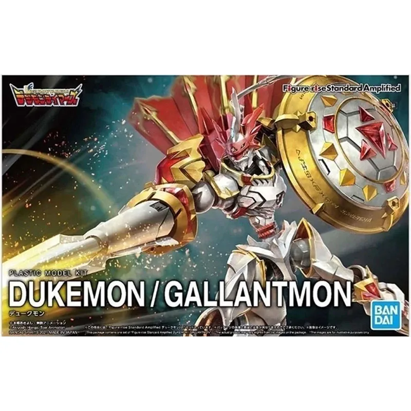 BANDAI ORIGINAL FIGURE-RISE STANDARD FRS AMIPLIFIED DIGIMON ADVENTURE DUKEMON GALLANTMON MODEL KIT ASSEMBLY  TOY GIFT FOR KIDS