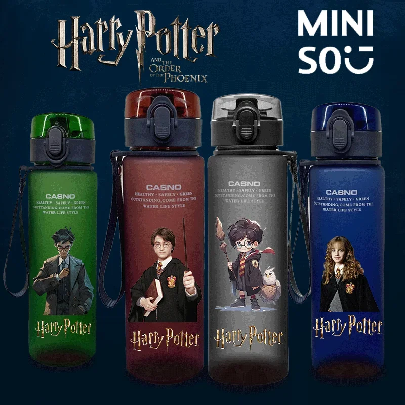 MINISO Harry Potter 560ML Men's and Women's Sports Water Bottle Portable Student Water Bottle Sports Water Bottle