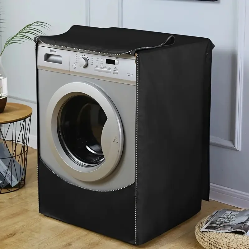 Heavy Duty Oxford Washer Cover, Front Loading Protection for Washing Machine，Secure Zipper Closure, Ideal for Patio Use