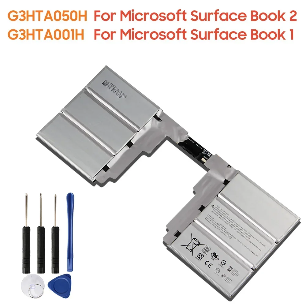

New Replacement Battery G3HTA049H G3HTA050H For Microsoft Surface Book2 1835 Surface Book 1 1785 1703 G3HTA001H 93HTA001H