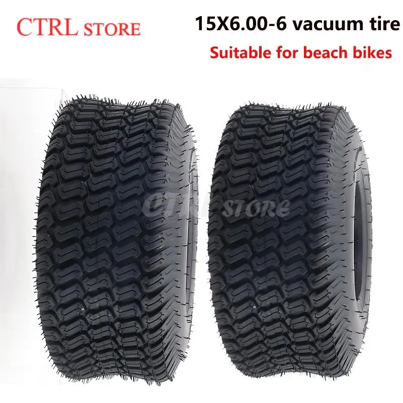 15x6.00-6 Straight Rib Lawn & Garden Tire Wheels 15X6-6 Inch 168CC Karting Go Kart Motorcycle Accessories