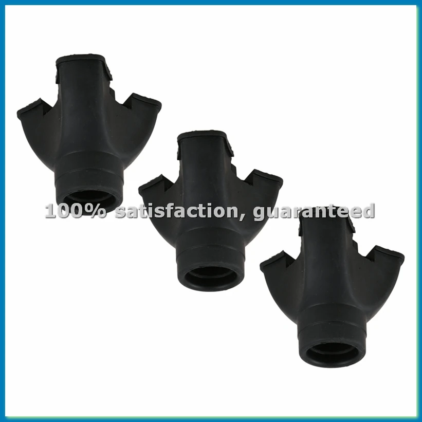 3X Walking Stick End Tripod CANE TIP Self Standing Rubber NON-SLIP End Bottom-ABLL