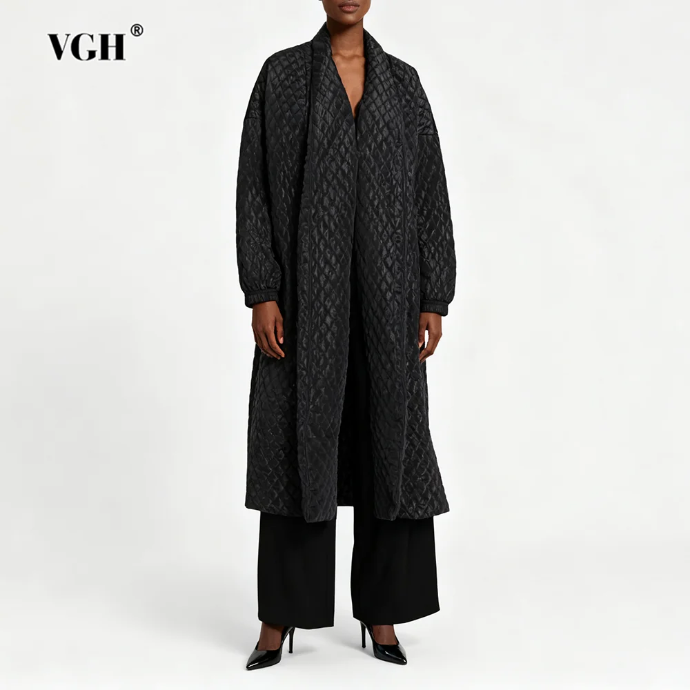 VGH الصلبة مزاجه فضفاض الستر للنساء التلبيب كم طويل تقسم زر شتاء دافئ معطف غير رسمي أنثى الاسلوب المناسب جديد #1
