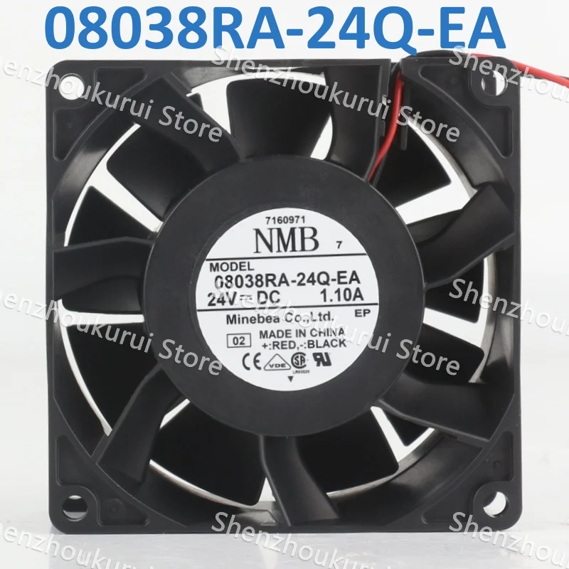 

Original 80X80X38MM NMB DC24V 1.10A AC EC 8CM frequency converter ball bearing 2-wire 8038 08038RA-24Q-EA cooling fan