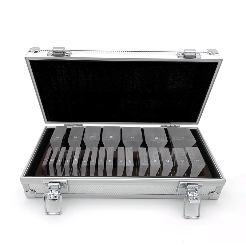 Top Quality Ls-22 China Ophthalmic Instruments Separate Loose Prism Set For Optometry With Aluminium Case