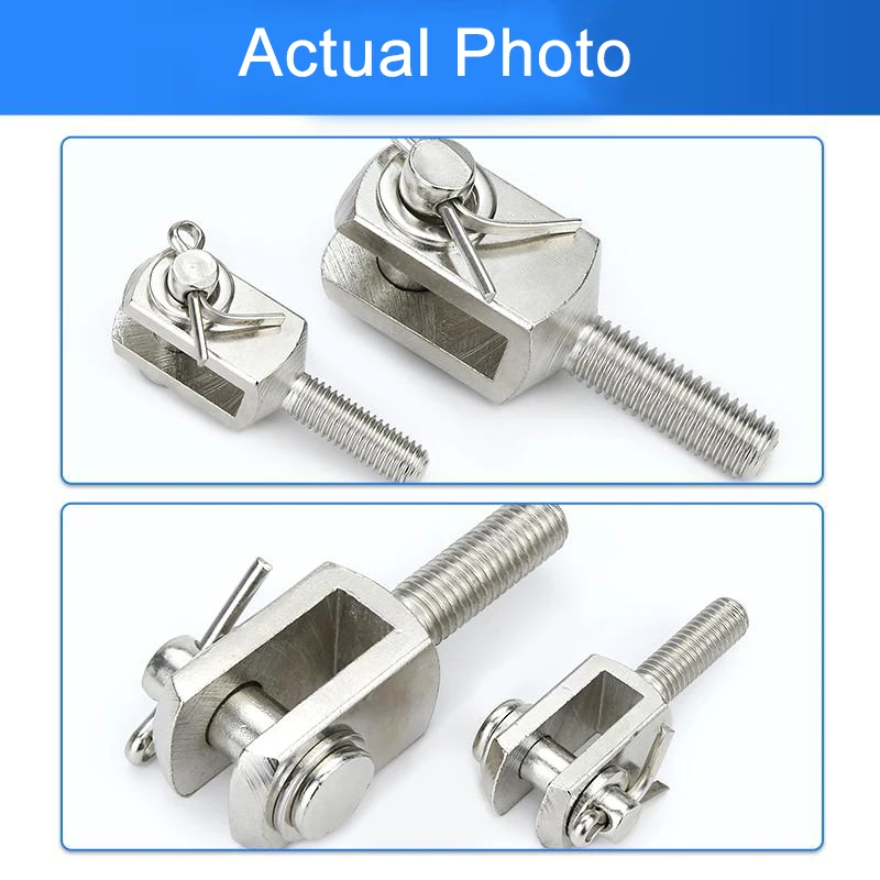 SDA thin cylinder special Y-shaped external thread connector U-shaped fork accessories external wire connection buckle ACQ acces