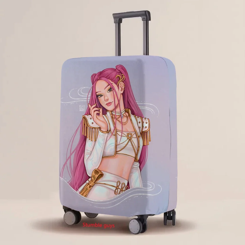 غطاء حماية للأمتعة الكرتونية Kpop Demon Hunters غطاء حقيبة مرن مقاوم للاهتراء #6