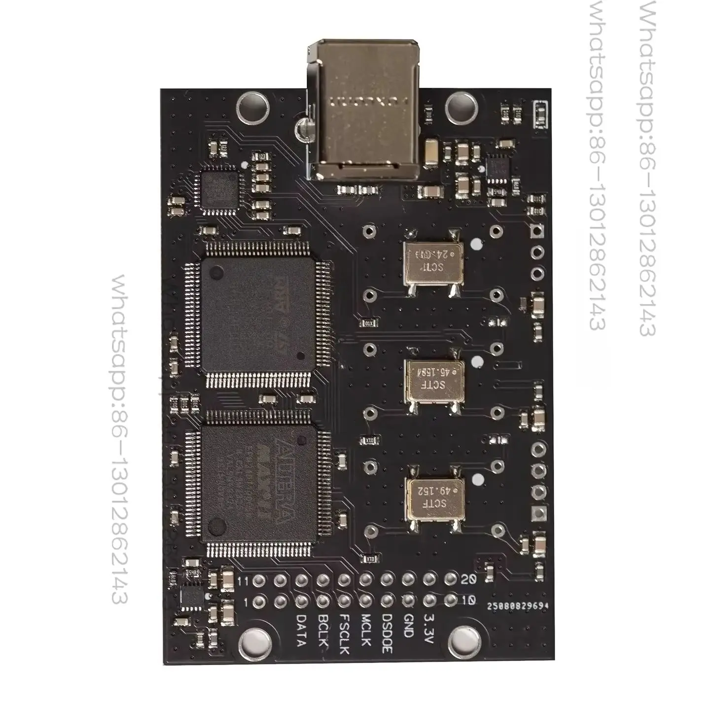 2026  1PCS   Version horloge normale module d'interface numérique audio USB DSD1024/PCM768 mise à niveau italie Amanero Combo384