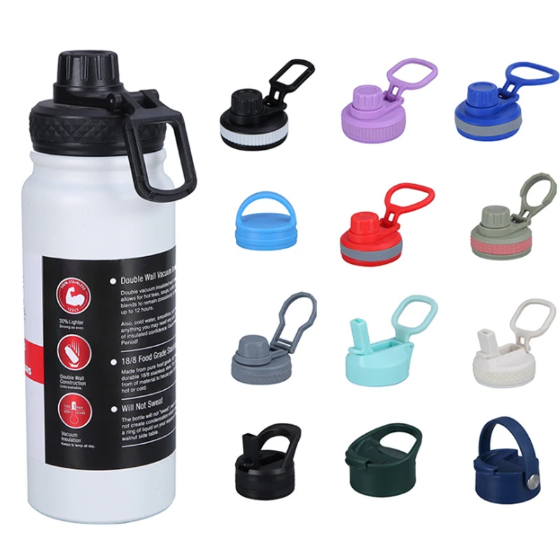 

Sports Bottle Kettle Bottle Straw Lid Cap Replacement Lid For Wide Mouth Water Bottle Outdoor Portable Fashion Plastic Tumbler