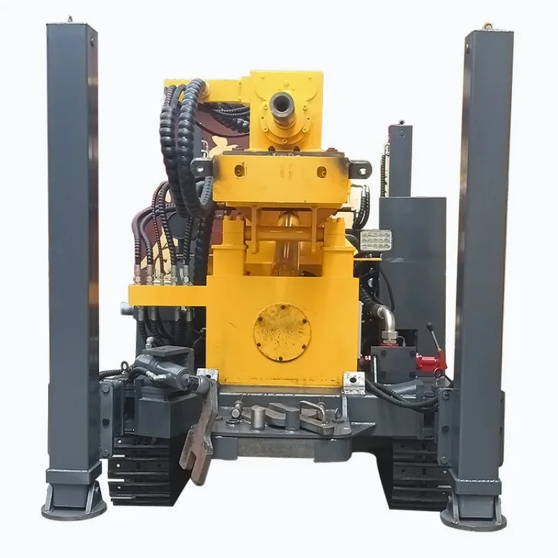 Outlet Steel Crawler Mounted Water Well Drilling Rig Machine 100M 400M Range New Condition Pump Core Factory Price