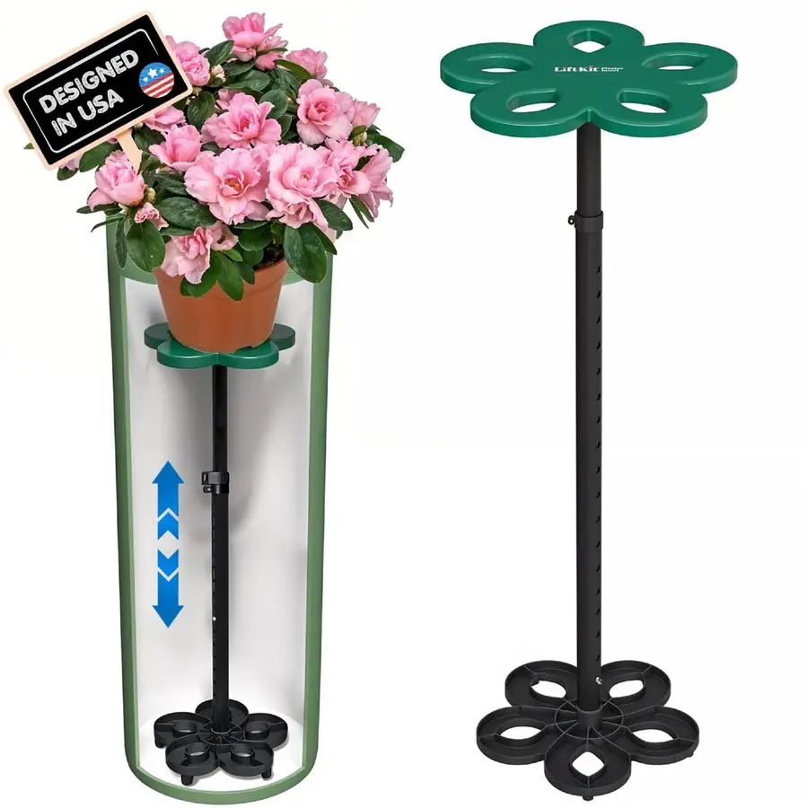 

Tall Column Plant Riser Fill Bottom of Tall Flower Pots and XL Plant Containers Indoor and Outdoor 2034 Rise, 10 Base, 10 Top