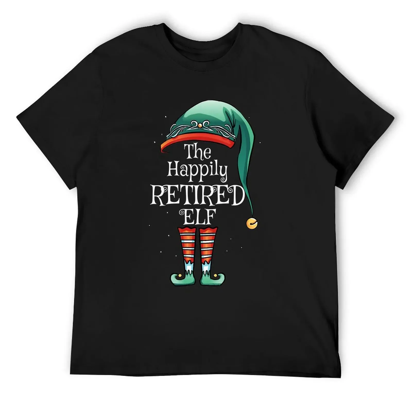 

Festive Christmas The Happily Retired Elf - Retire\tt \t \t T-Shirt Aesthetic clothing cheap stuff mens designer t shirt