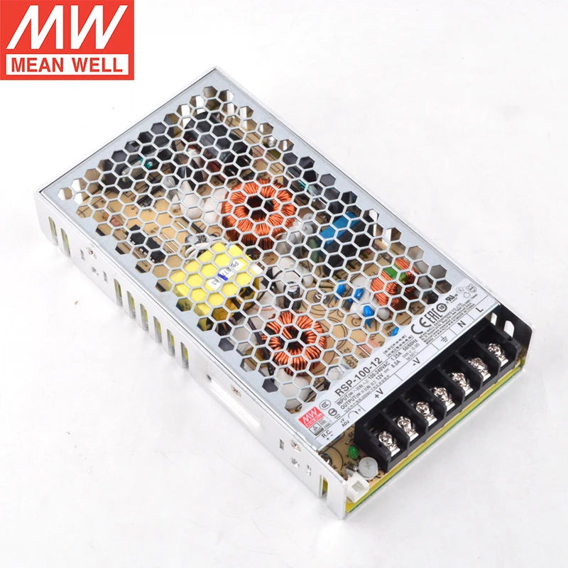 MEAN WELL RSP-100 Series 100W Single Output Power Supply With PFC Function RSP-100-3.3/5/7.5/12/15/24/27/48V